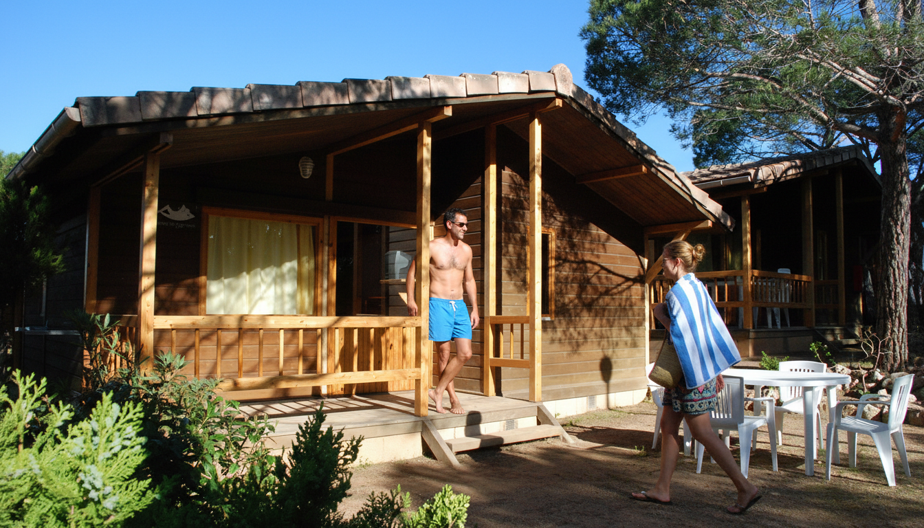 Les bungalows du Camping Calella de Palafrugell : de 4 à 6 personnes